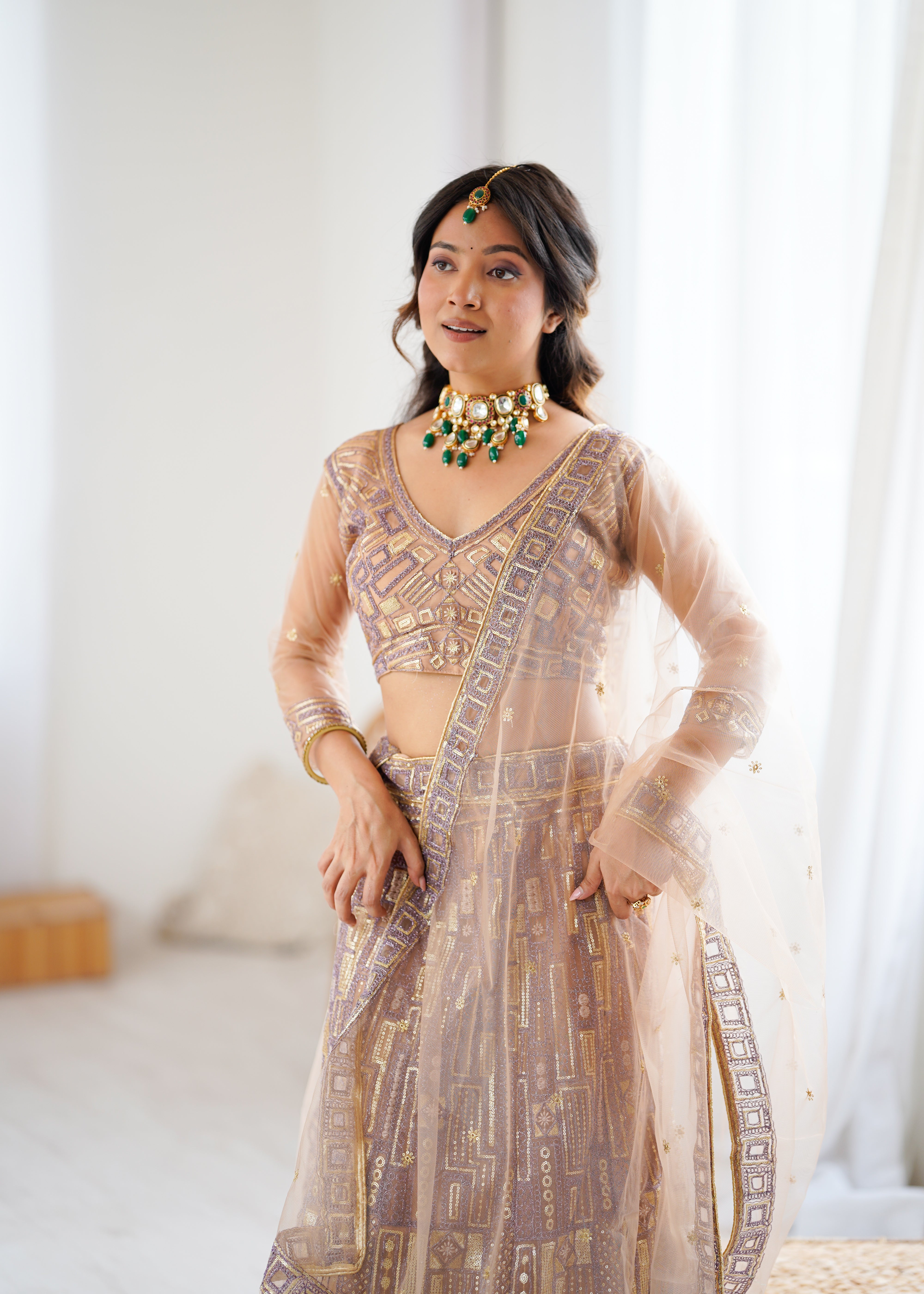 REAL MODELLING LEHENGA