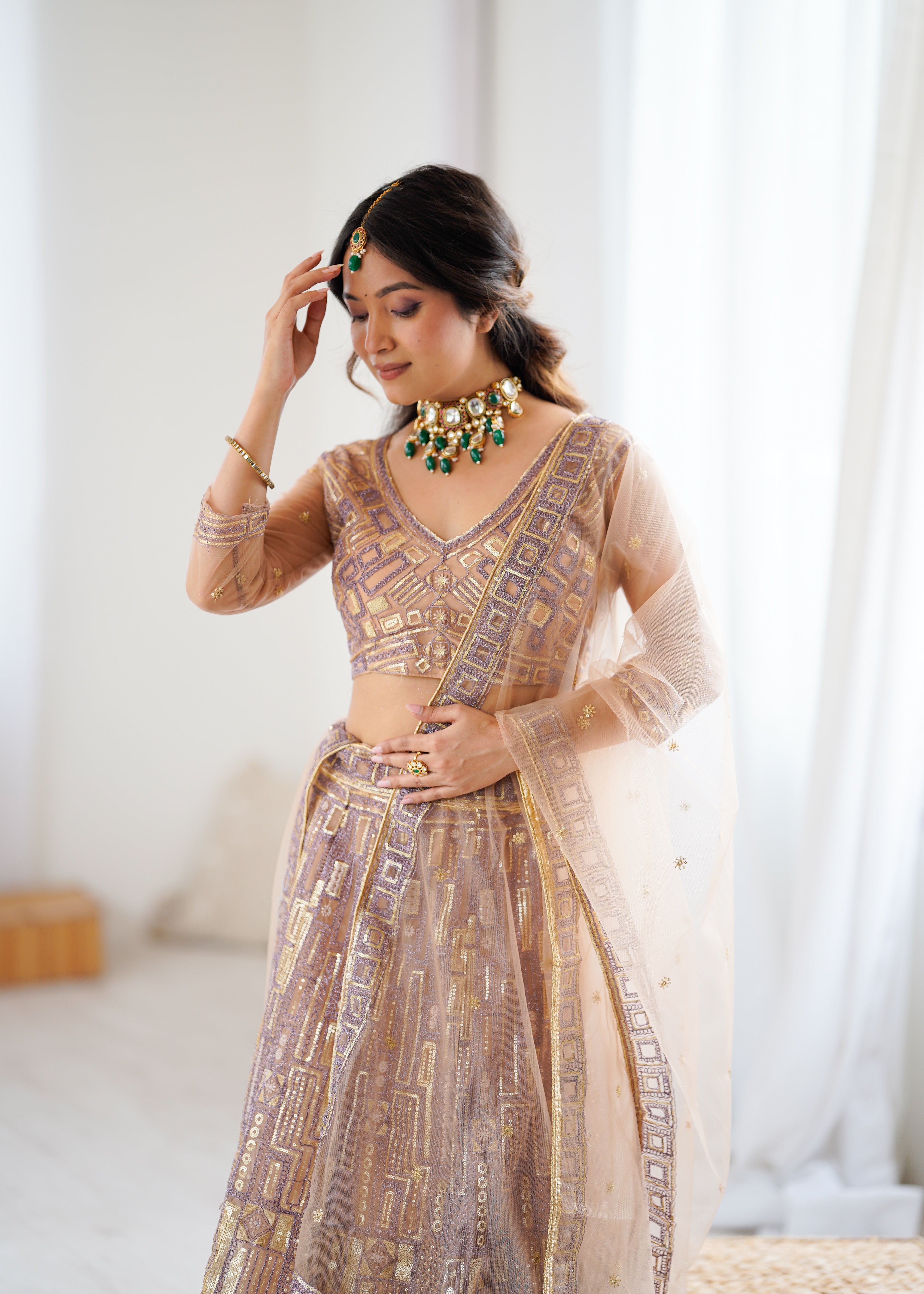 REAL MODELLING LEHENGA