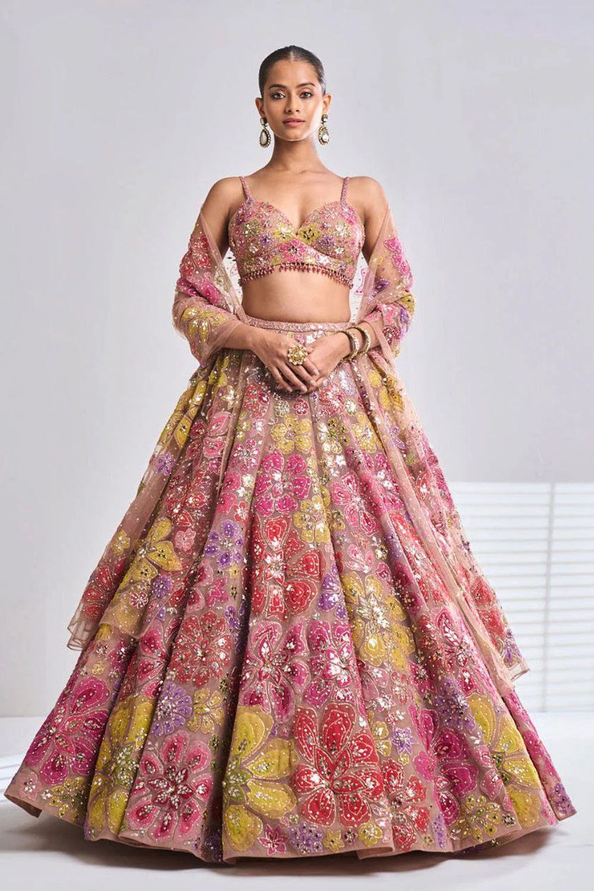MULTICOLOUR LEHENGA CHOLI