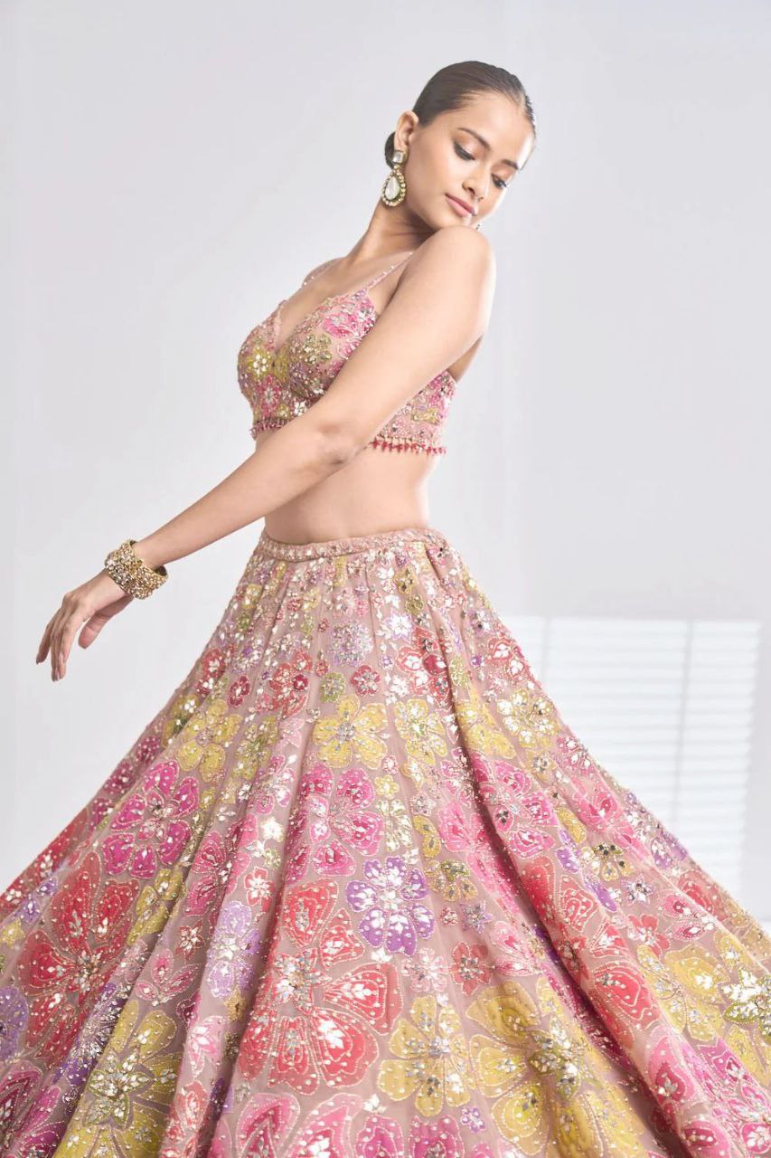 MULTICOLOUR LEHENGA CHOLI