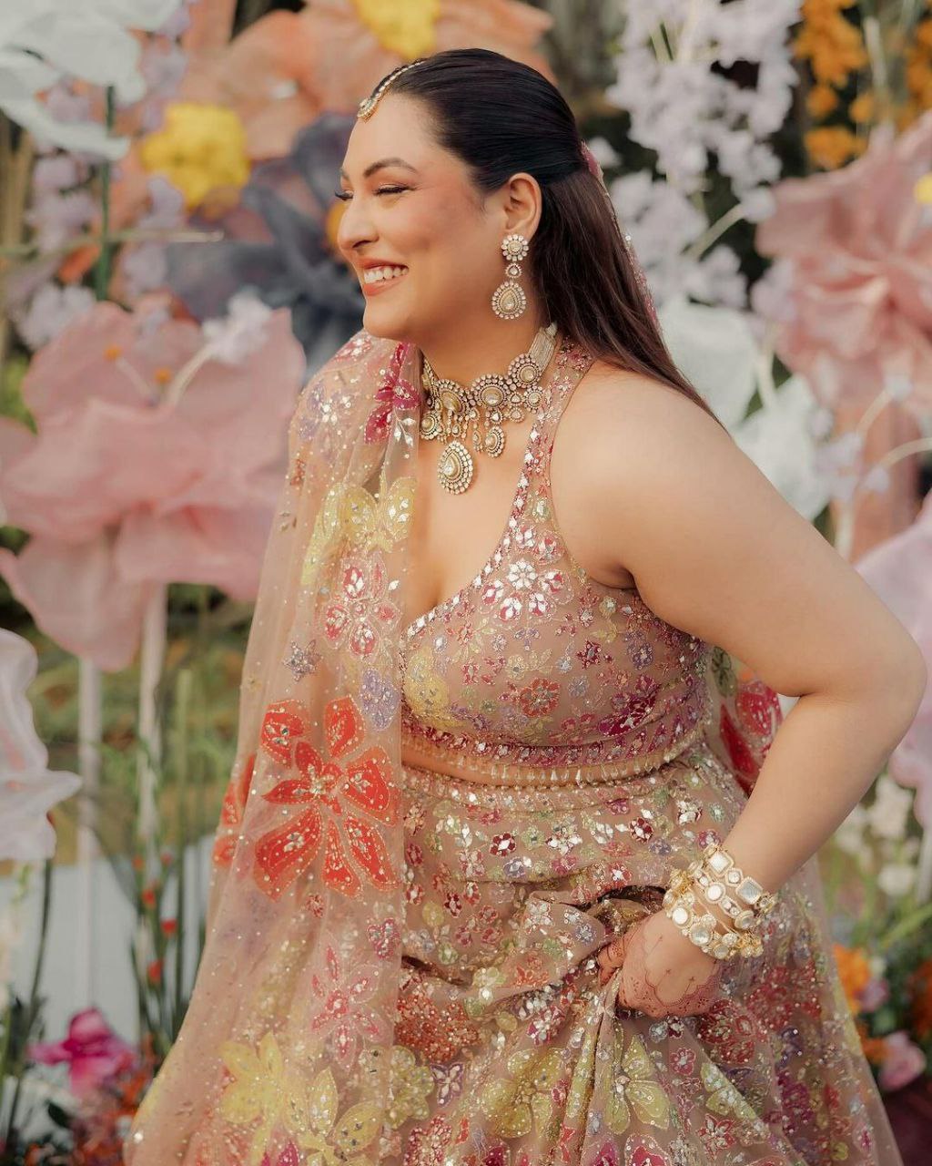 MULTICOLOUR LEHENGA CHOLI