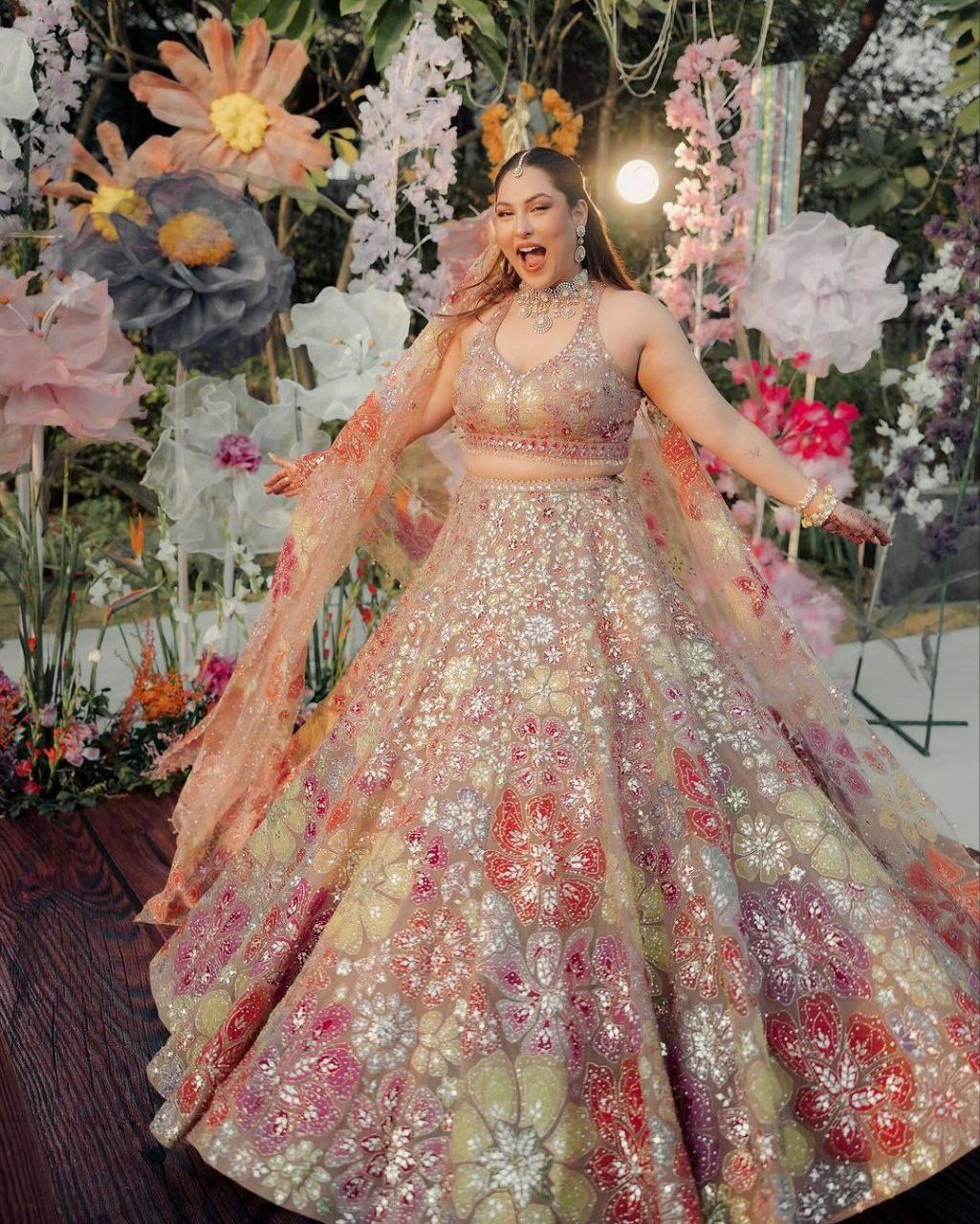 MULTICOLOUR LEHENGA CHOLI