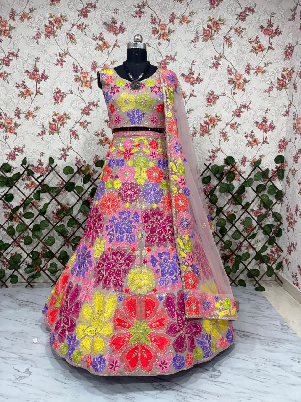 MULTICOLOUR LEHENGA CHOLI