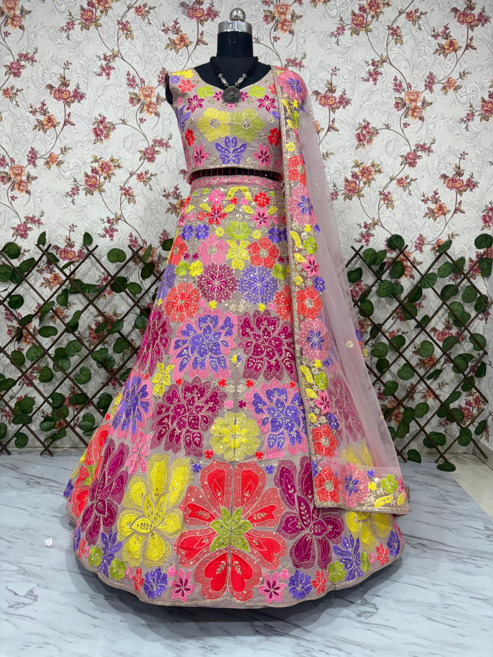 MULTICOLOUR LEHENGA CHOLI
