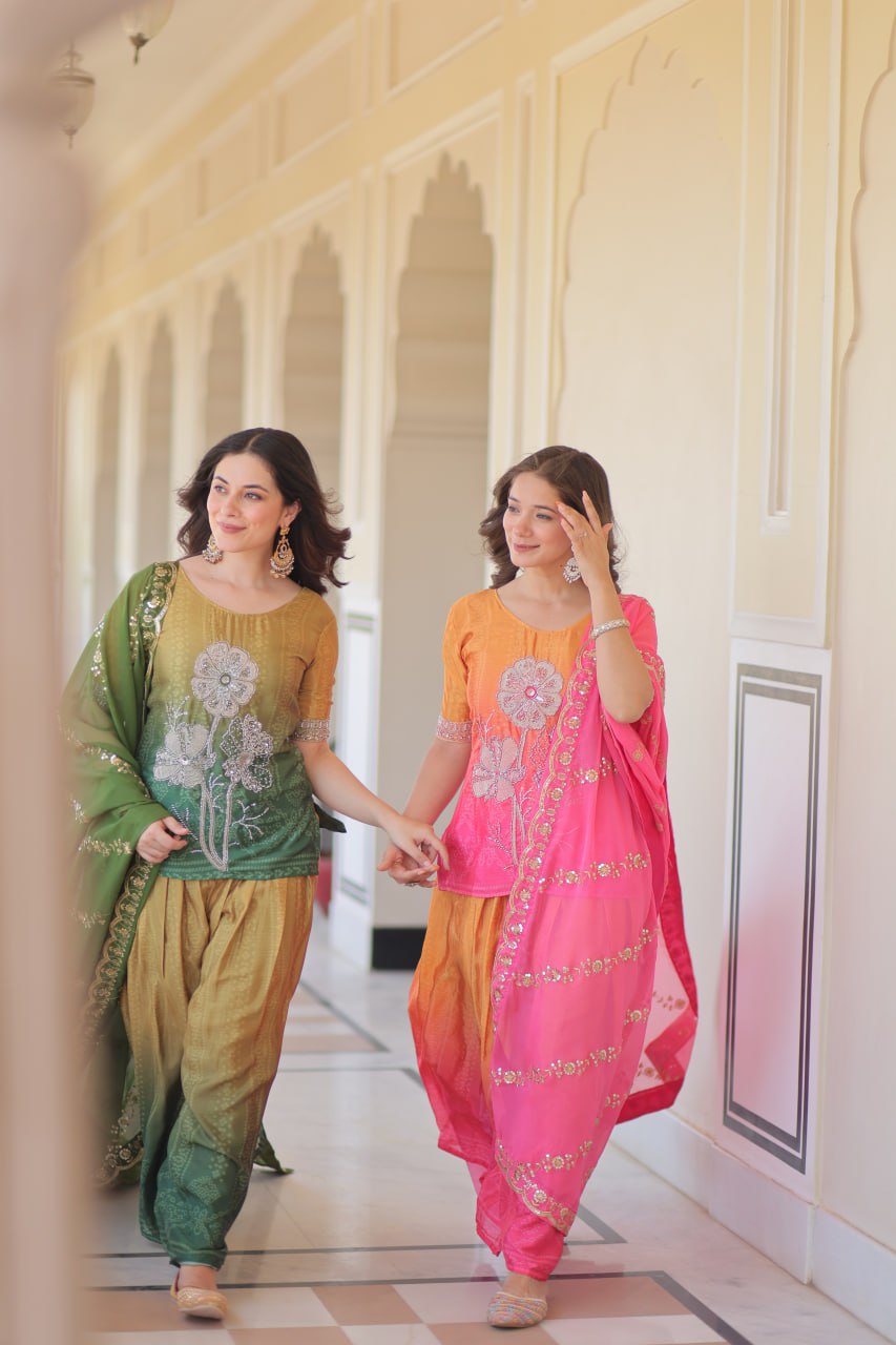 PREMIUM SHARARA TOP DRESS