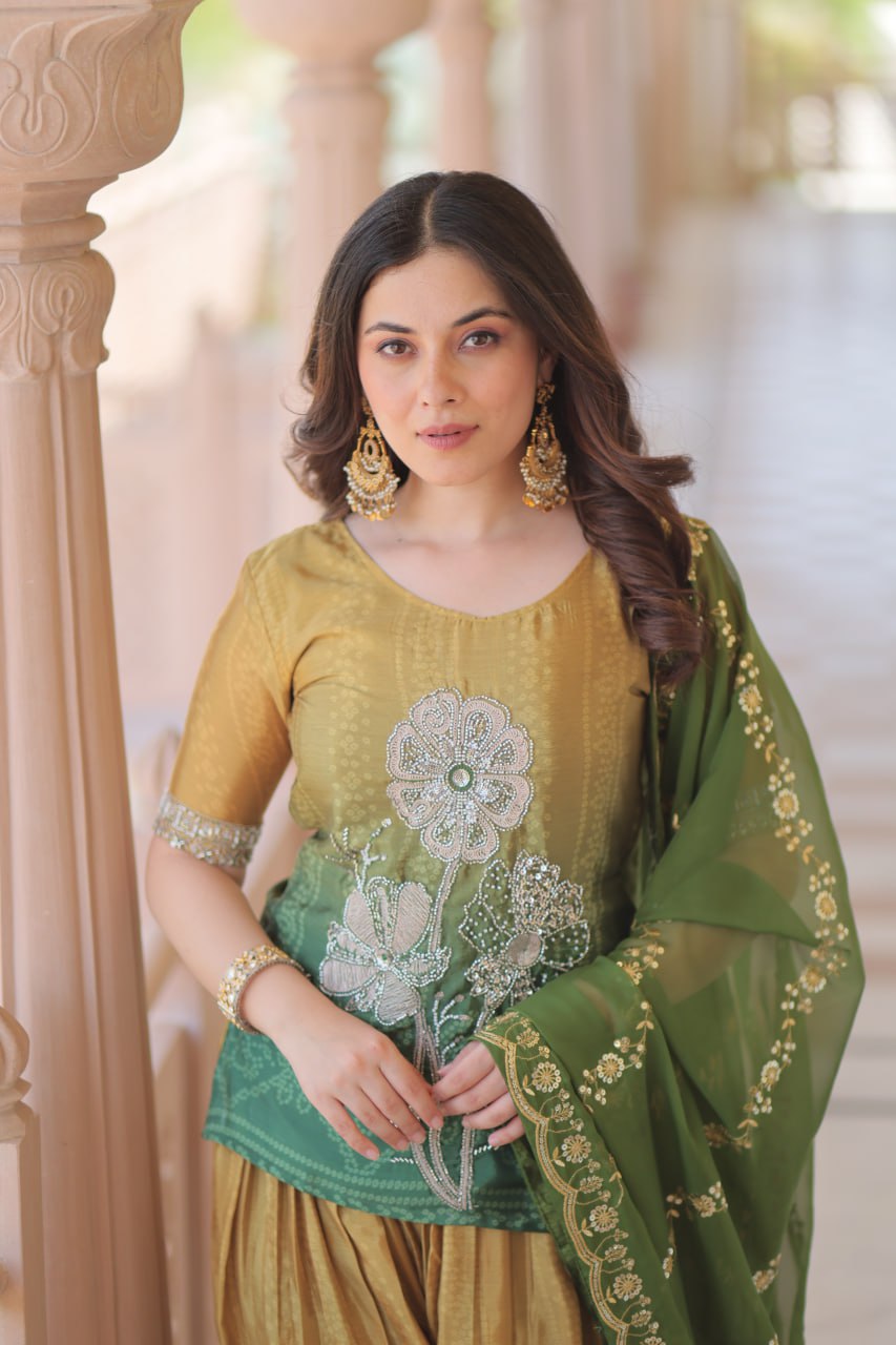 PREMIUM SHARARA TOP DRESS