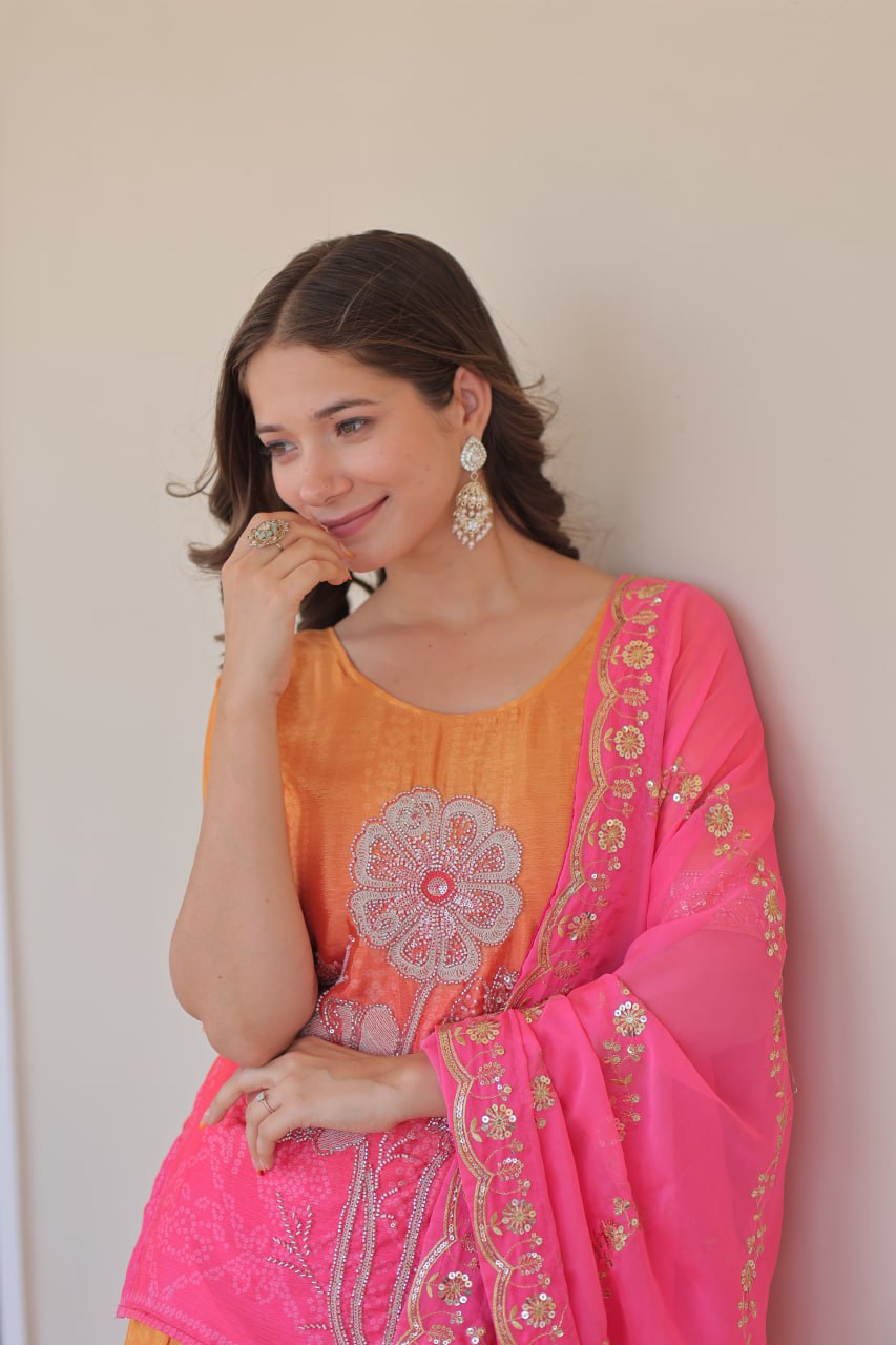PREMIUM SHARARA TOP DRESS