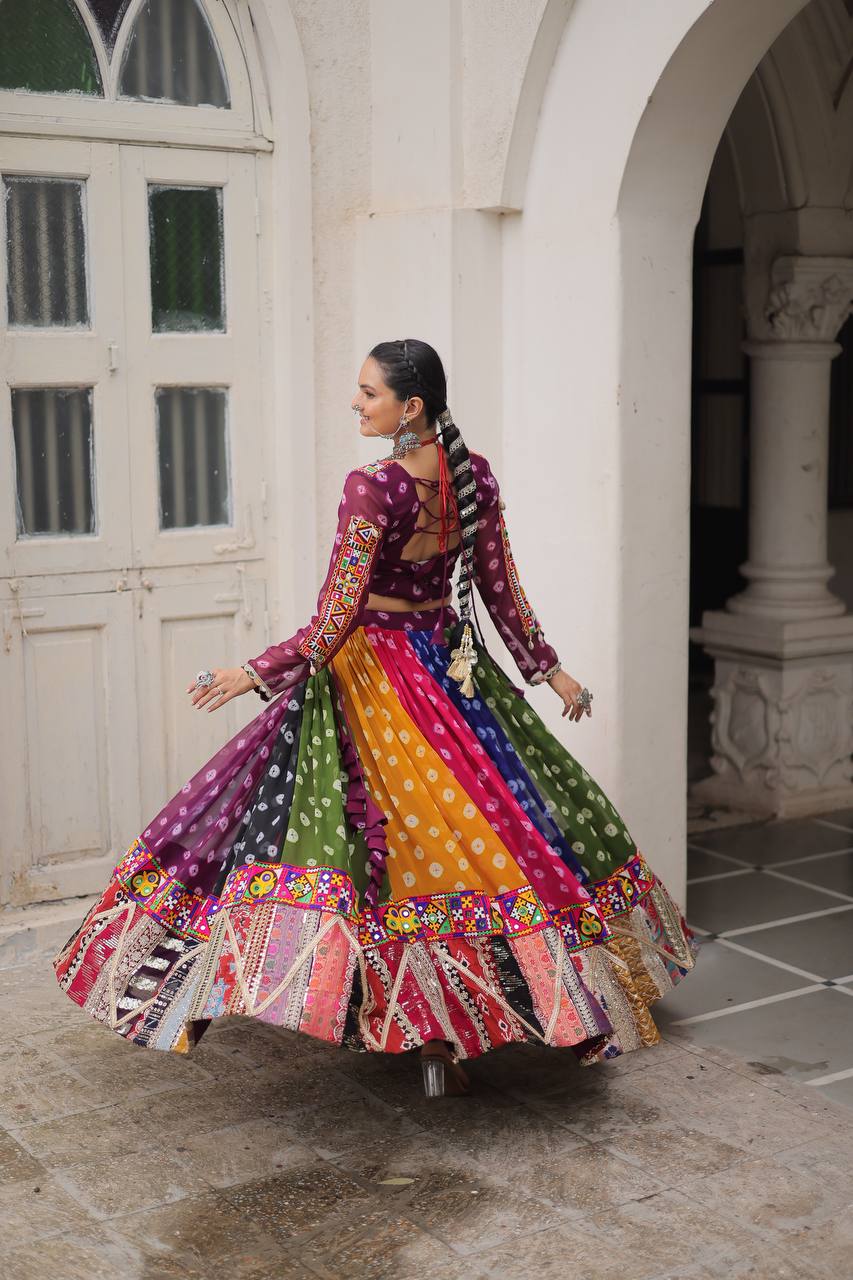 FULL STITCHED NAVRATRI LEHENGA