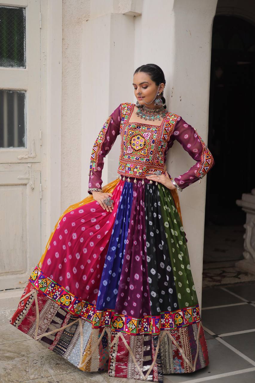 FULL STITCHED NAVRATRI LEHENGA