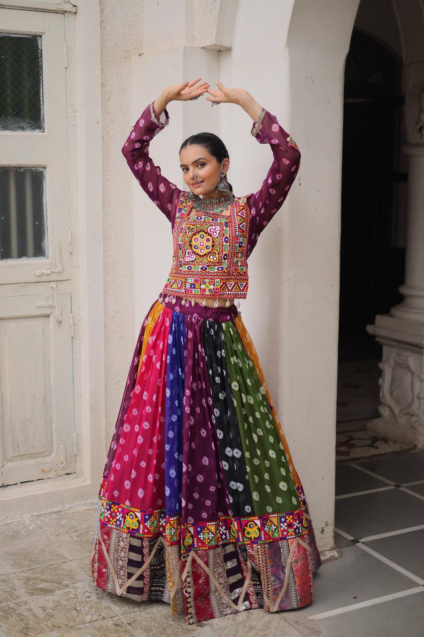 FULL STITCHED NAVRATRI LEHENGA