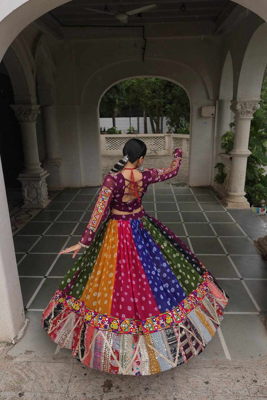 FULL STITCHED NAVRATRI LEHENGA