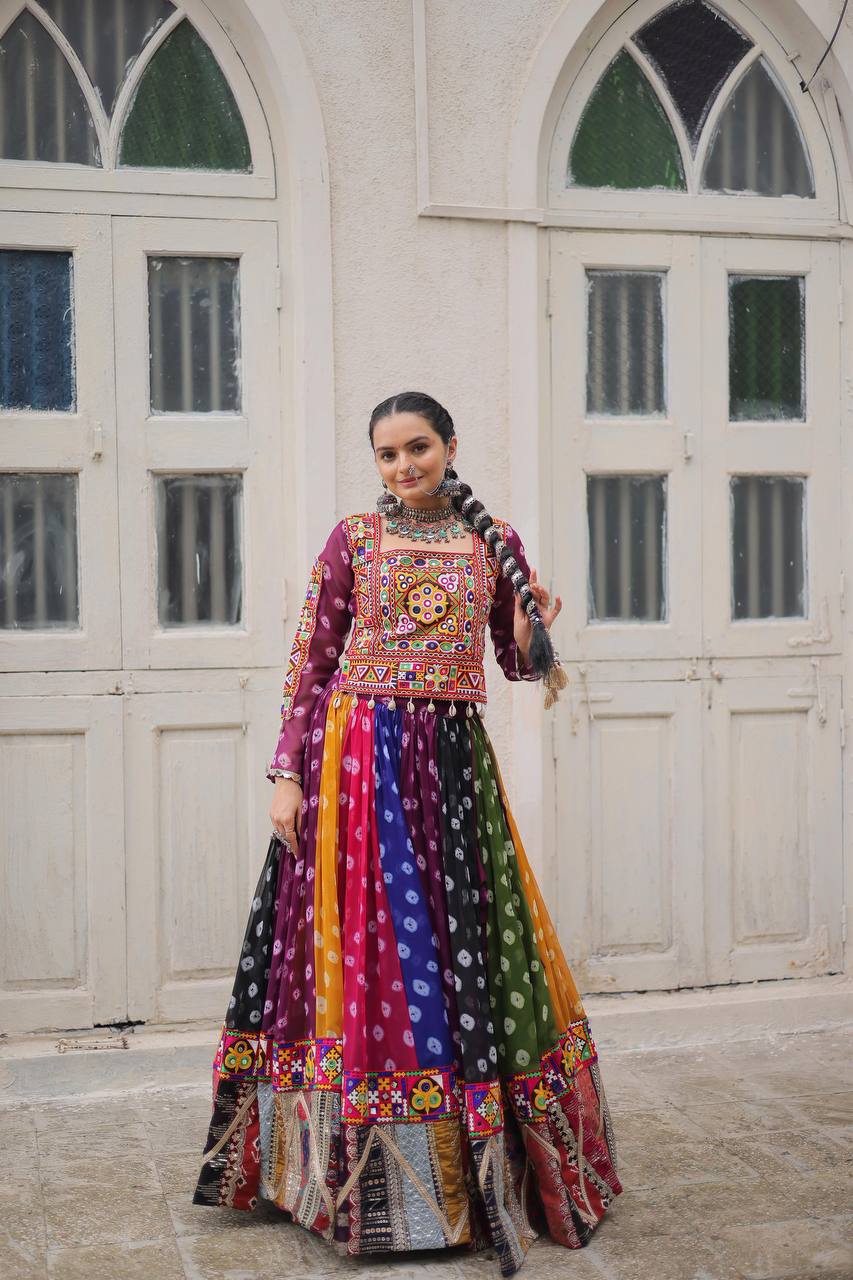 FULL STITCHED NAVRATRI LEHENGA