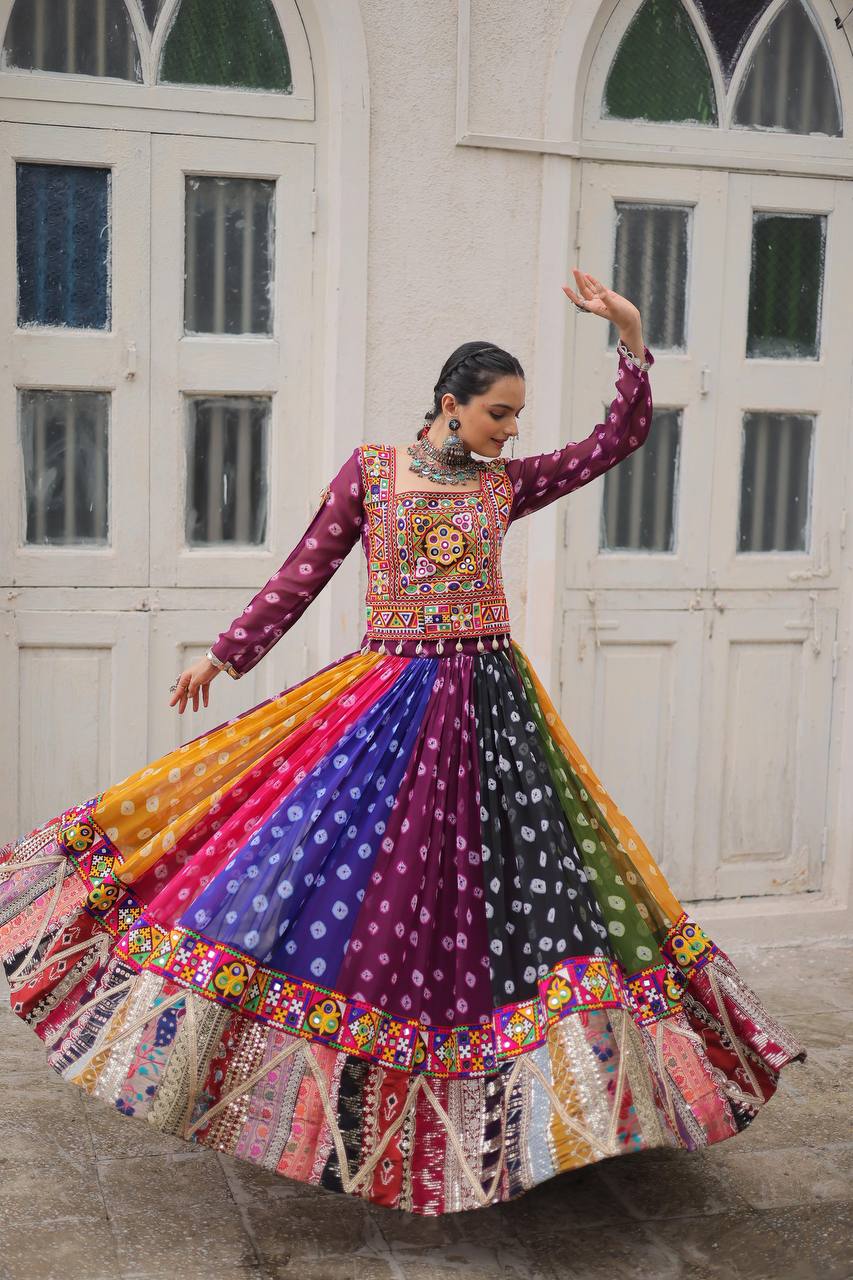 FULL STITCHED NAVRATRI LEHENGA