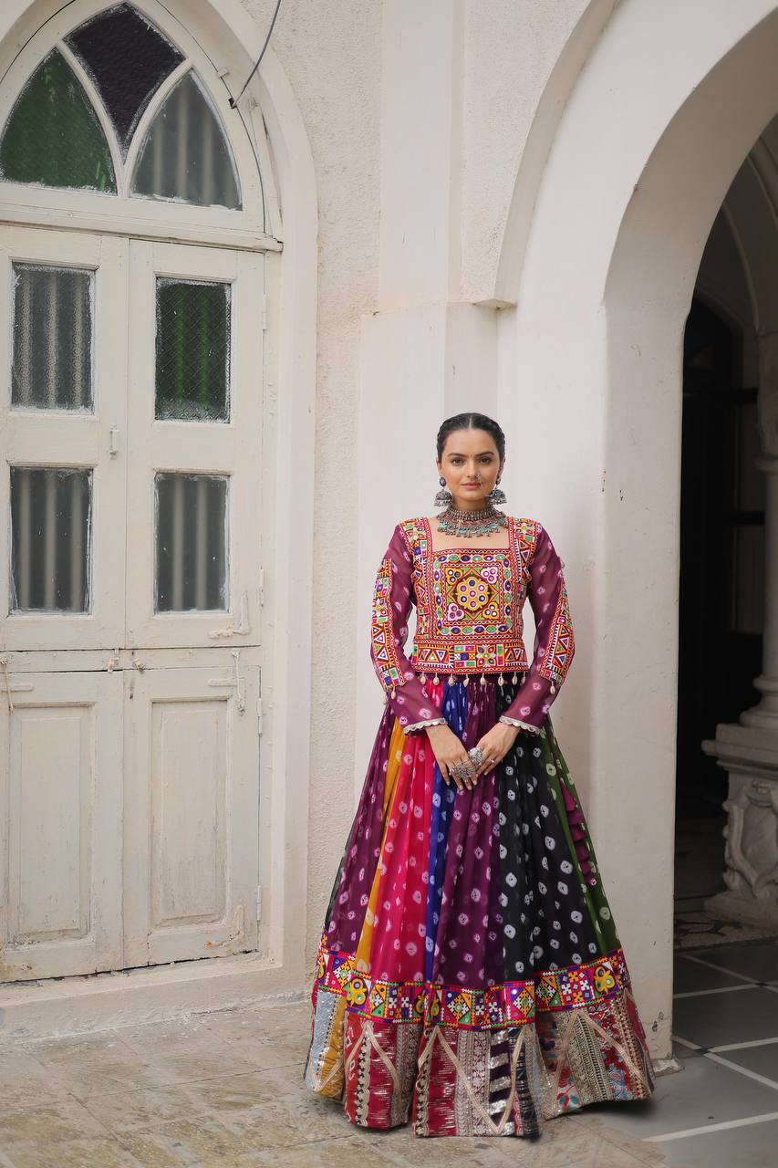 FULL STITCHED NAVRATRI LEHENGA