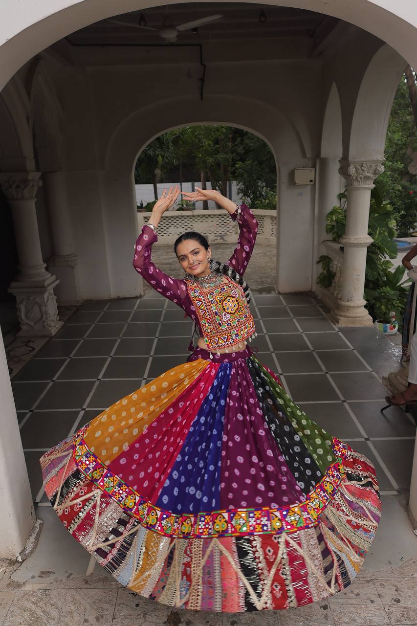 FULL STITCHED NAVRATRI LEHENGA
