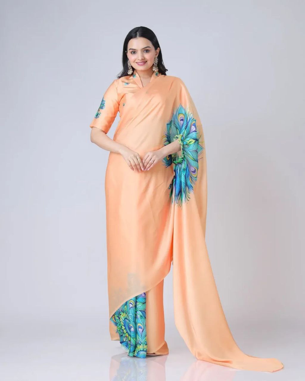 2 STYLE READY TO WEAR SAREE C