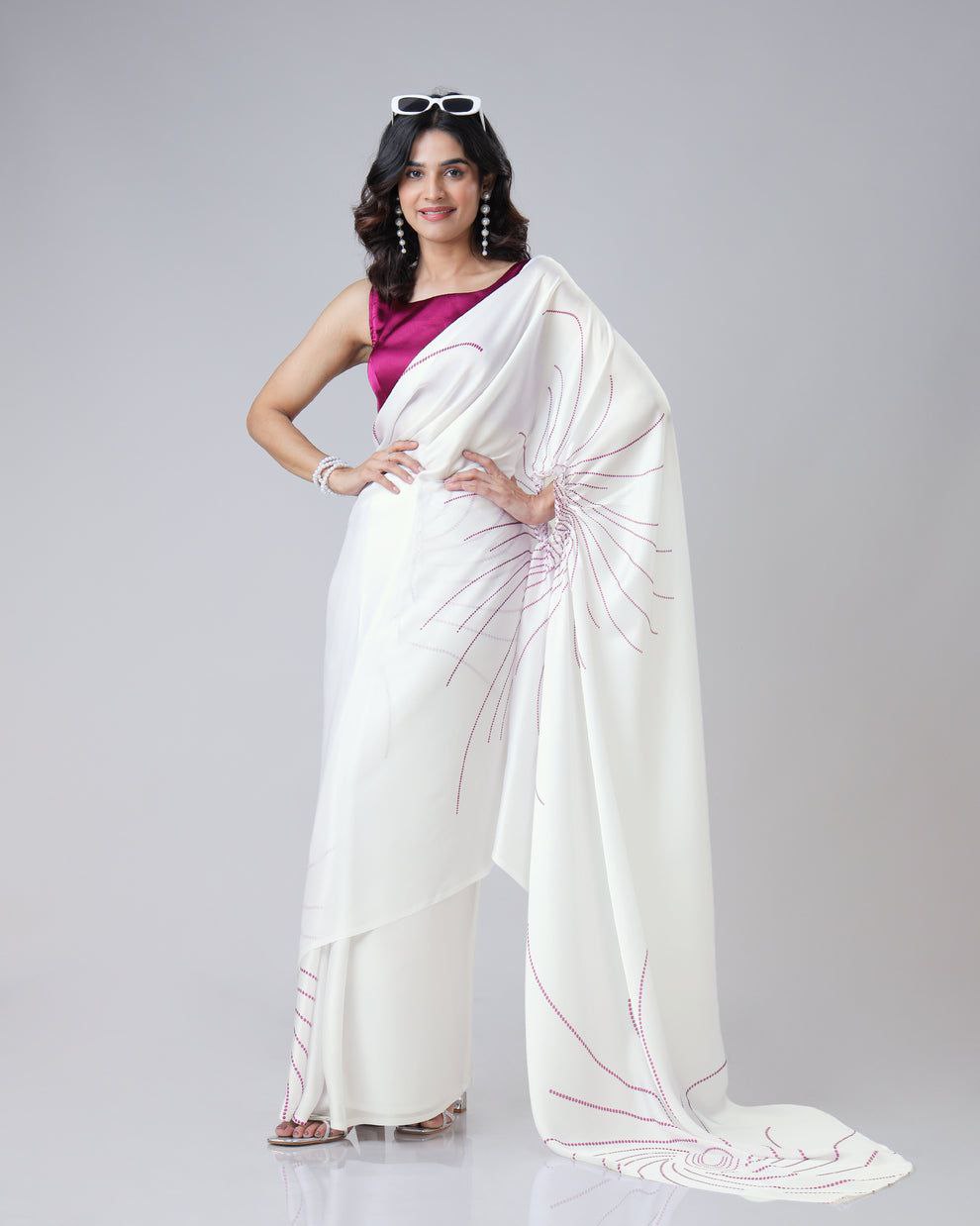 2 STYLE READY TO WEAR SAREE J