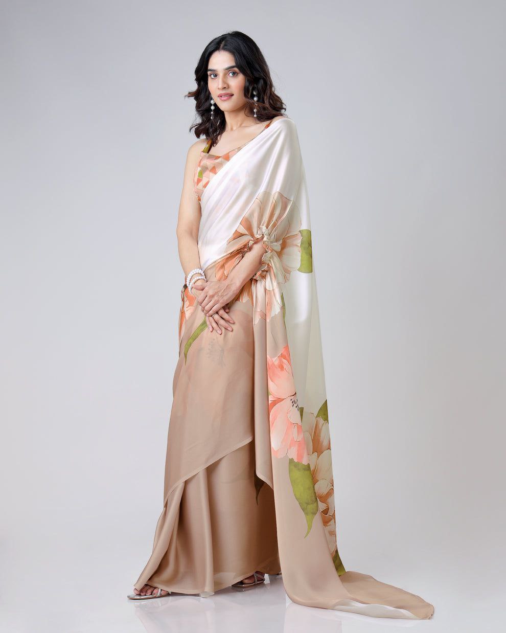2 STYLE READY TO WEAR SAREE N