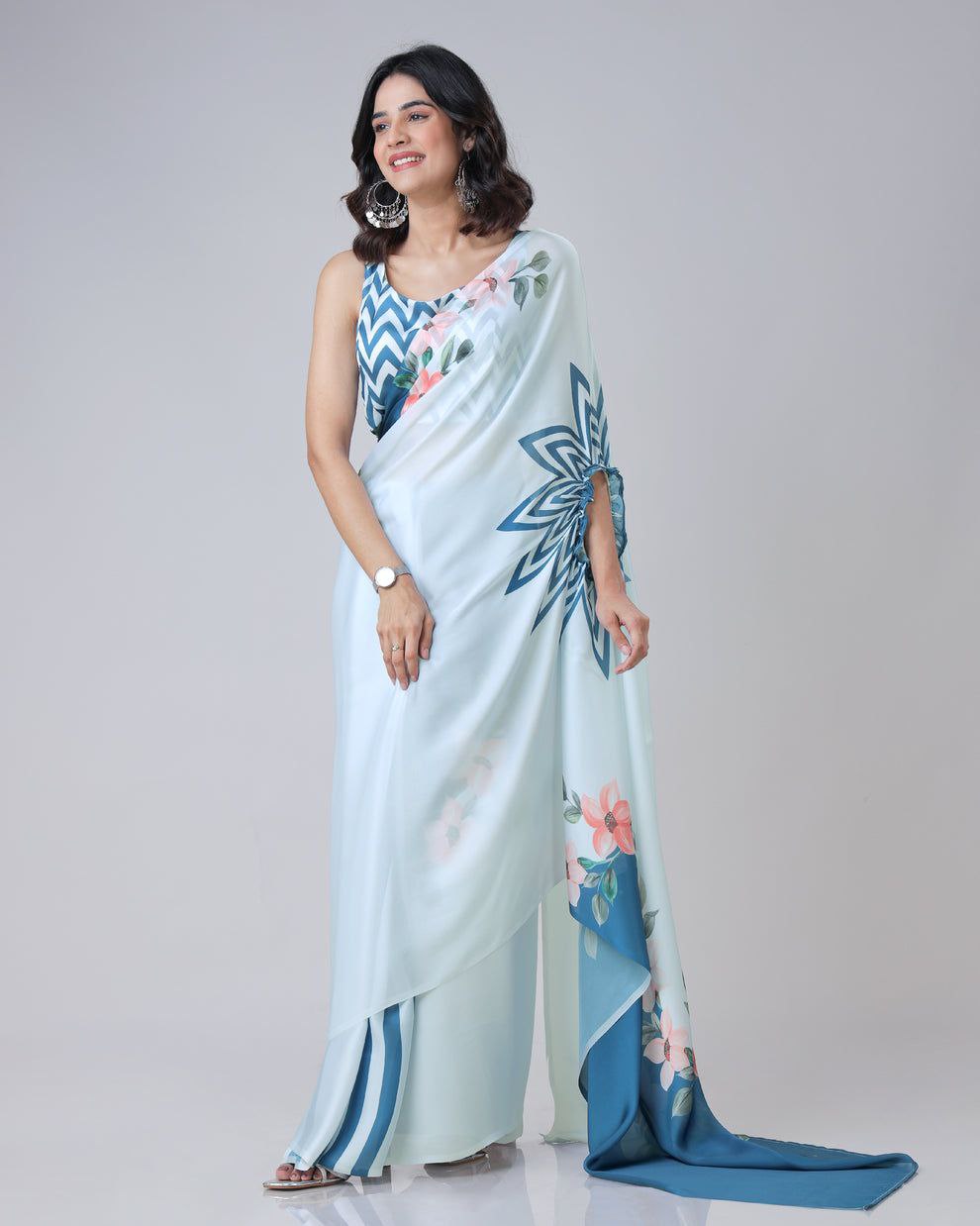 2 STYLE READY TO WEAR SAREE O