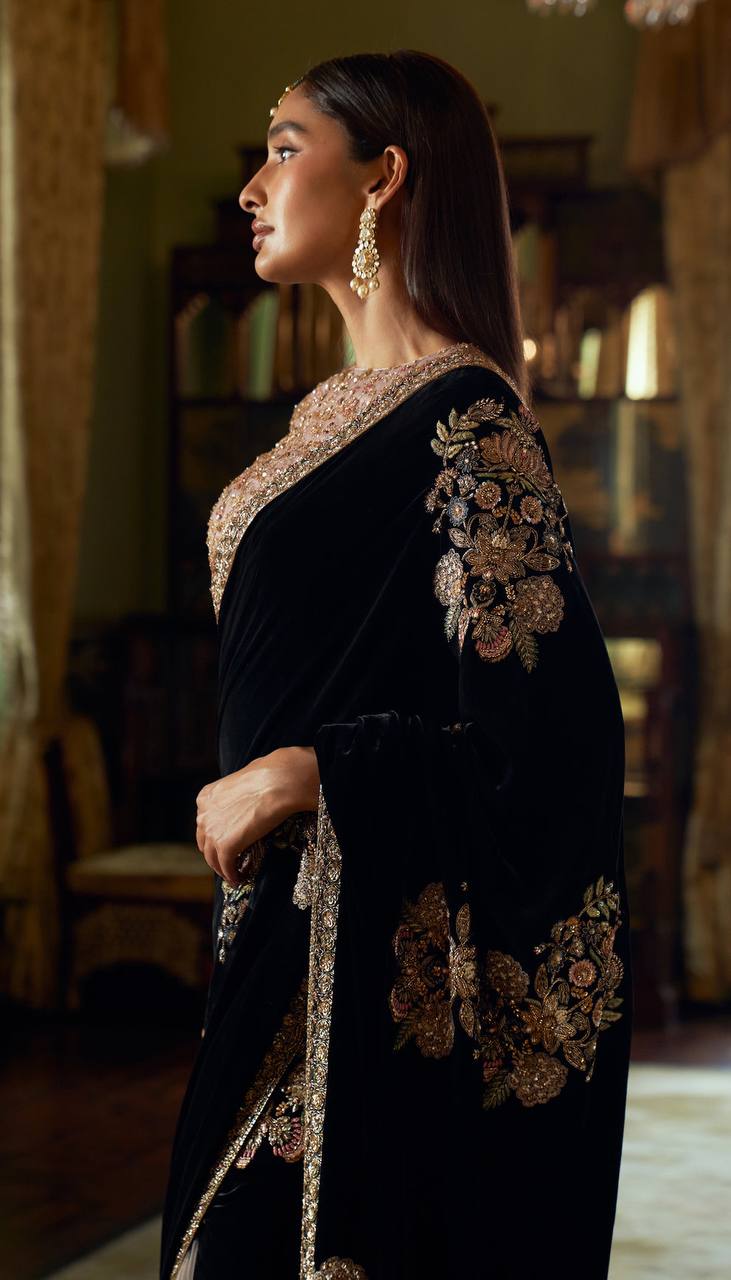 ROYAL VELVET SAREE