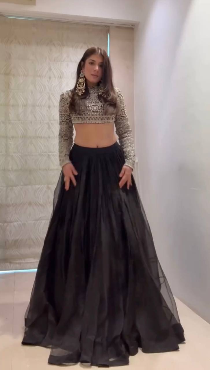 FULL STITCHED CROP TOP LEHENGA
