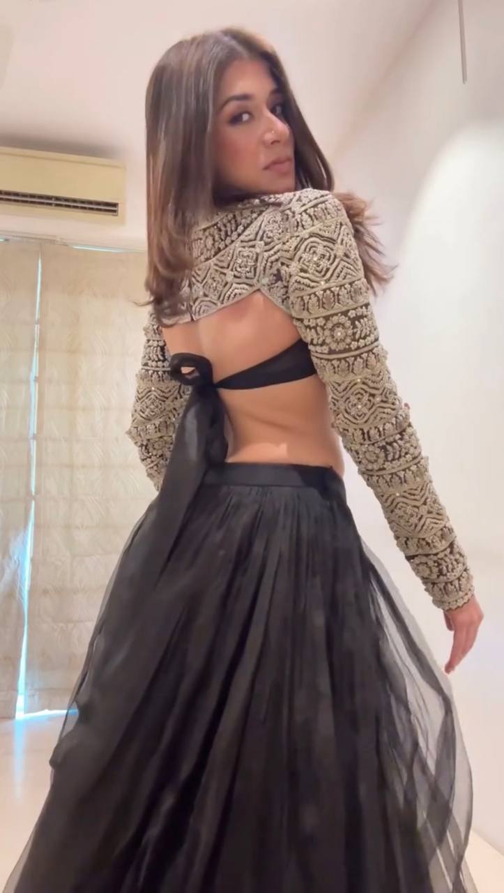 FULL STITCHED CROP TOP LEHENGA