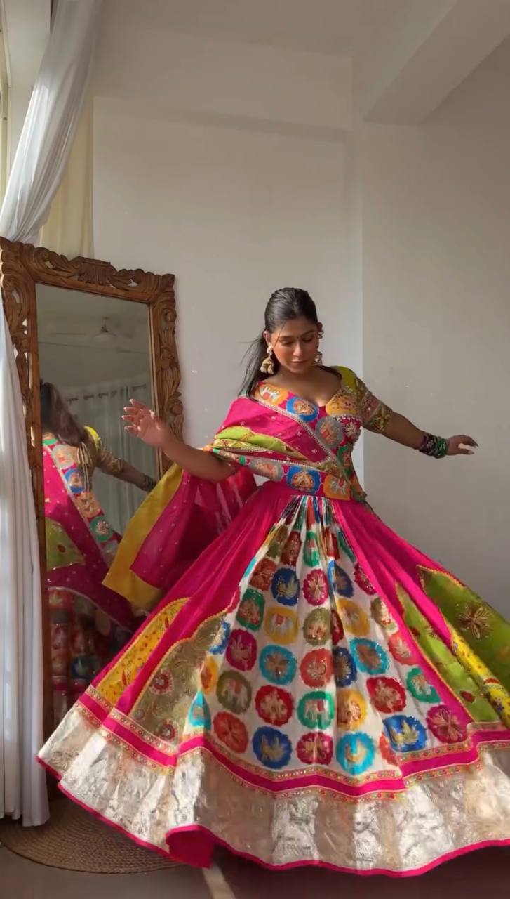 MULTICOLOUR NAVRATRI LEHENGA