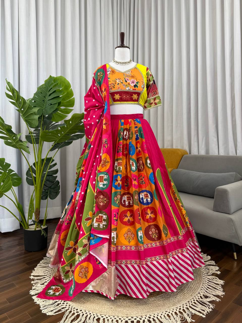 MULTICOLOUR NAVRATRI LEHENGA