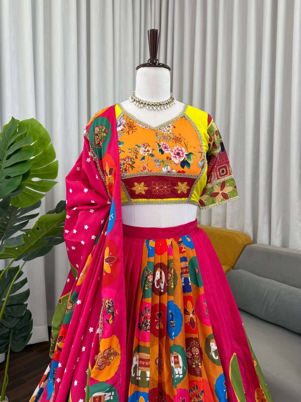 MULTICOLOUR NAVRATRI LEHENGA