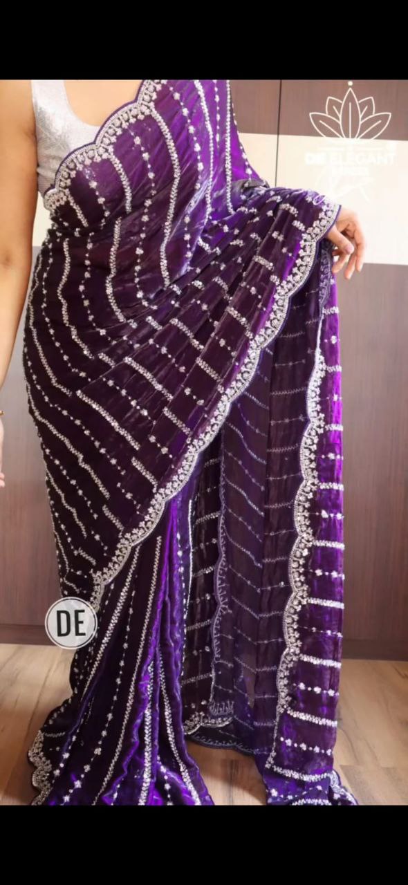 FULL HANDWORK SAREE FOR DIWALI