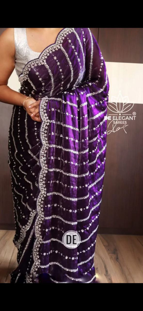 FULL HANDWORK SAREE FOR DIWALI