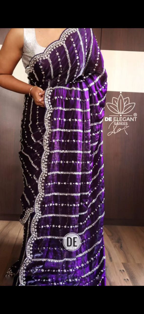 FULL HANDWORK SAREE FOR DIWALI