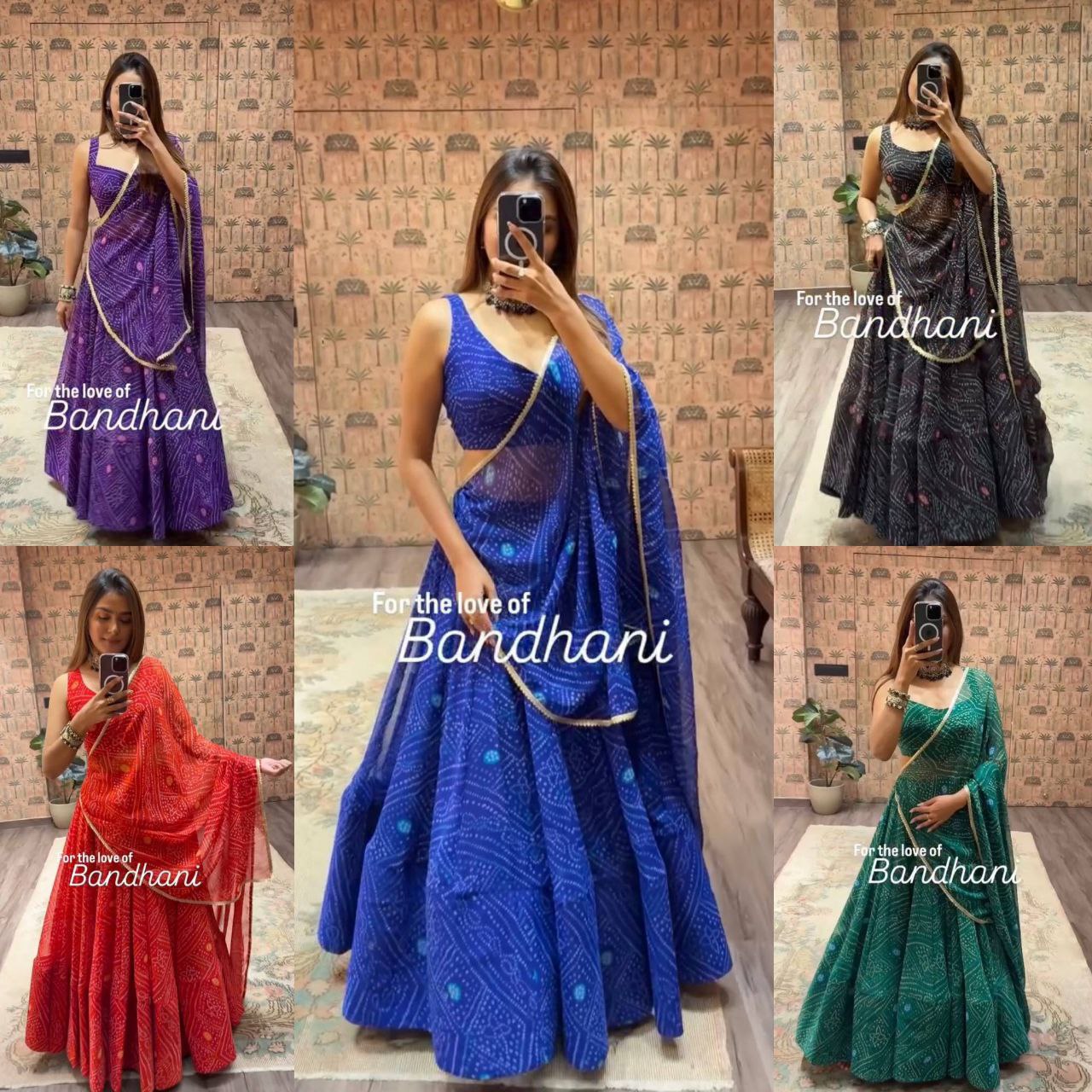 BANDHANI LEHENGAS
