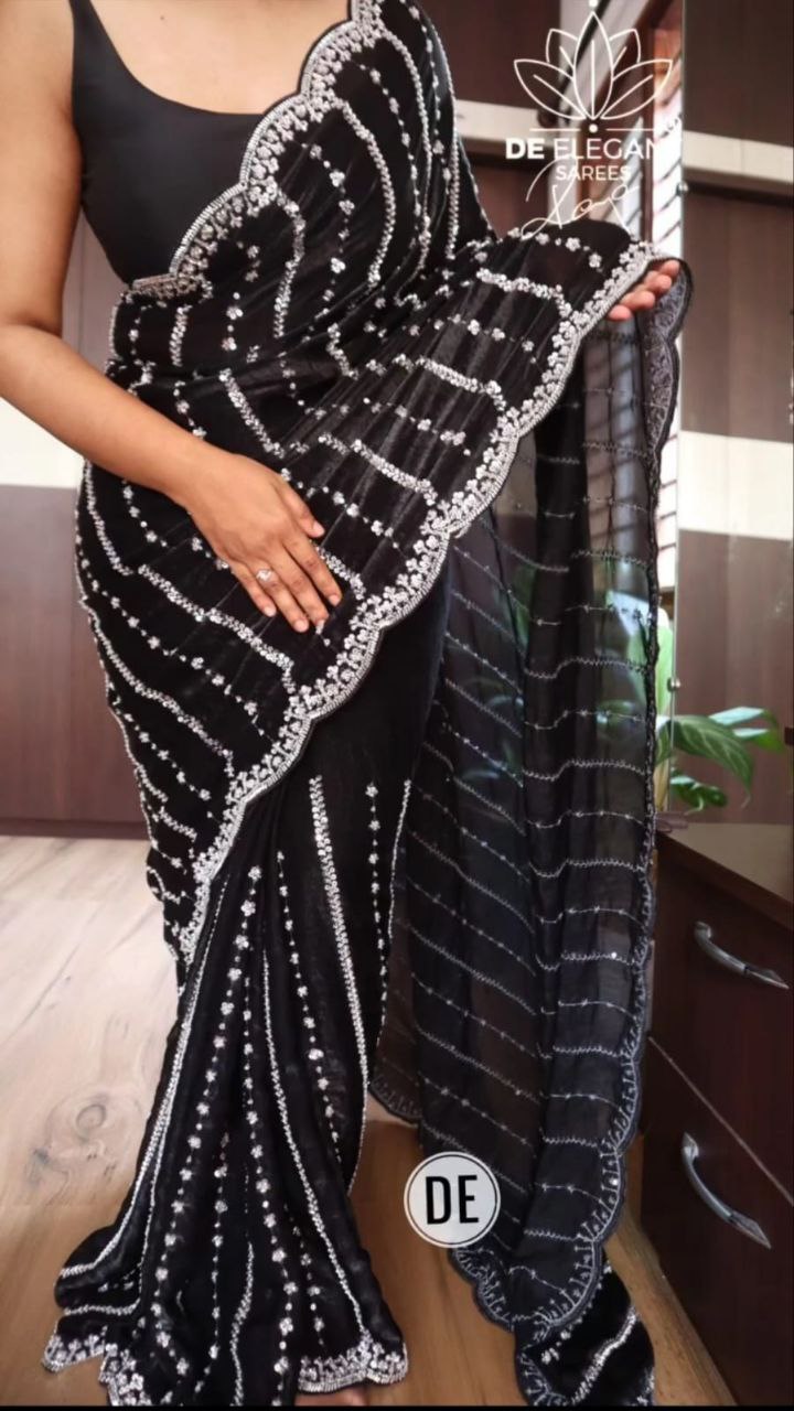 FULL HANDWORK SAREE FOR DIWALI