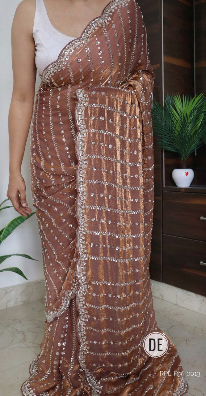 FULL HANDWORK SAREE FOR DIWALI