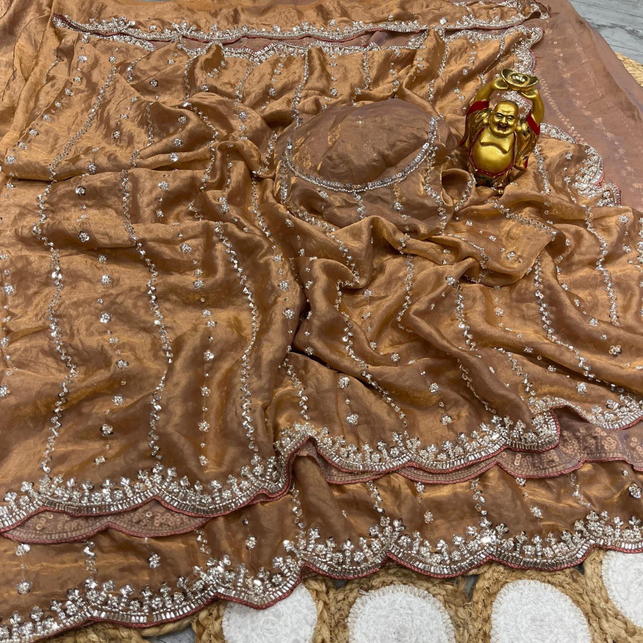 FULL HANDWORK SAREE FOR DIWALI