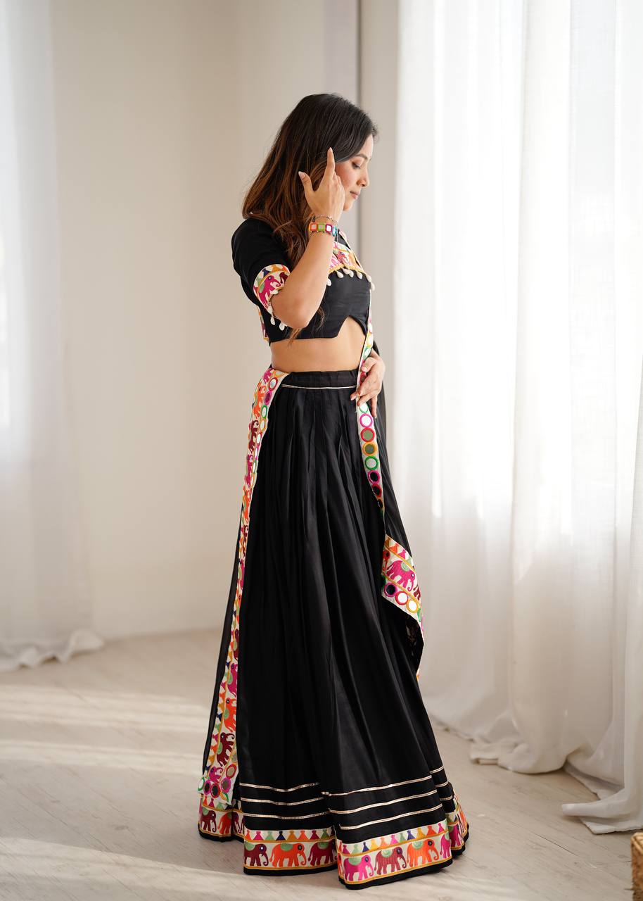 REAL MIRROR WORK NAVRATRI LEHENGA