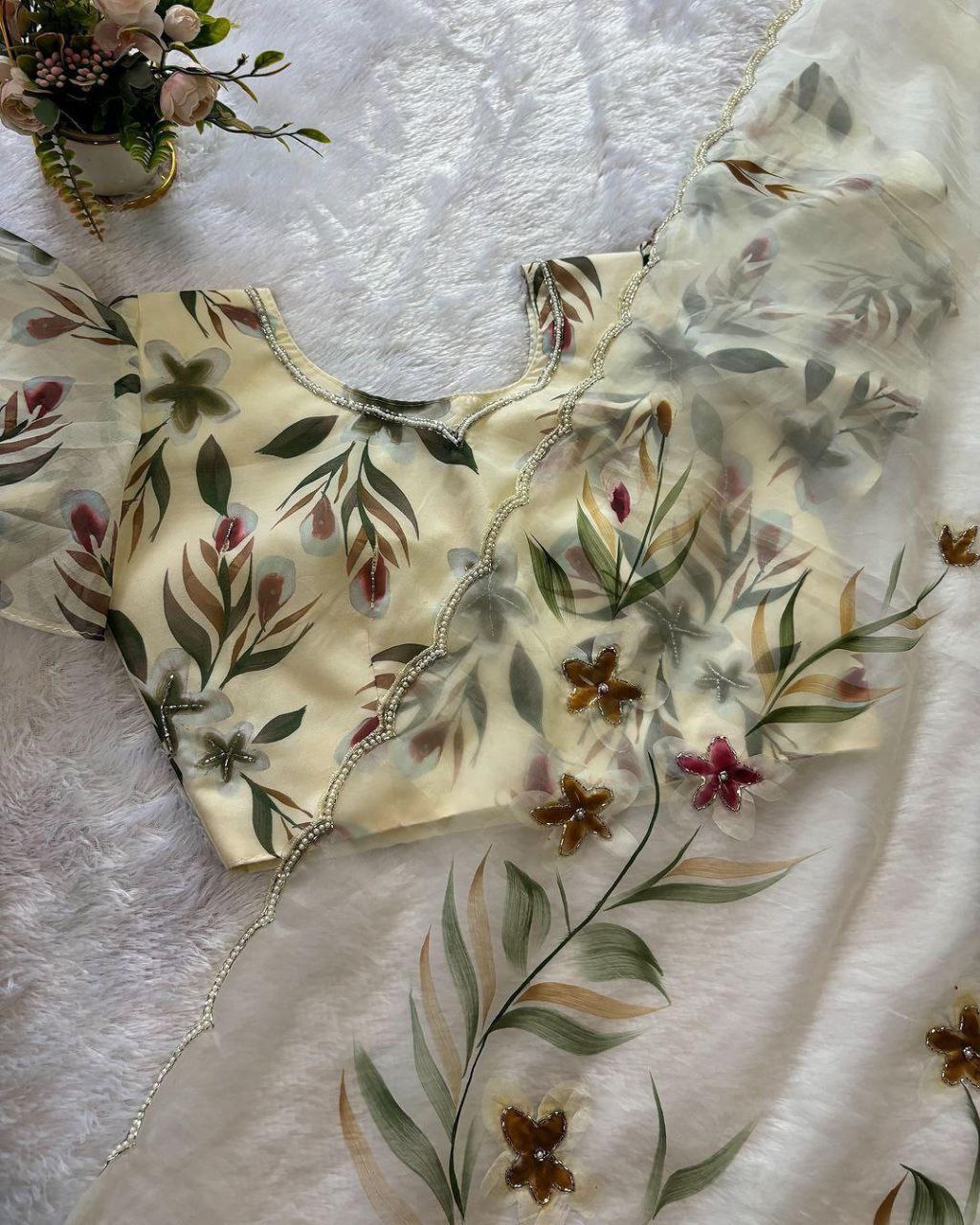 ORGANZA SAREE