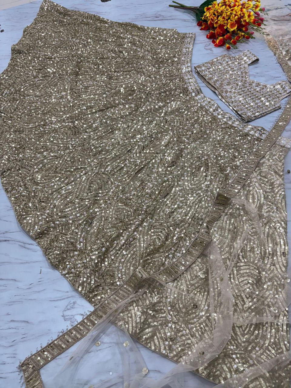 HEAVY SEQUINS LEHENGA