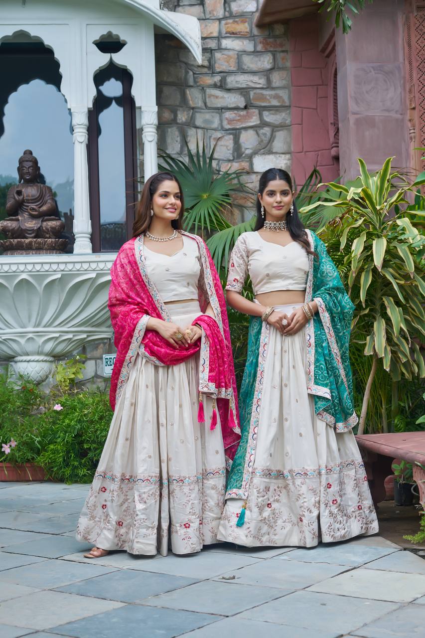 FESTIVAL LEHENGA CHOLI ( FULL STITCHED )