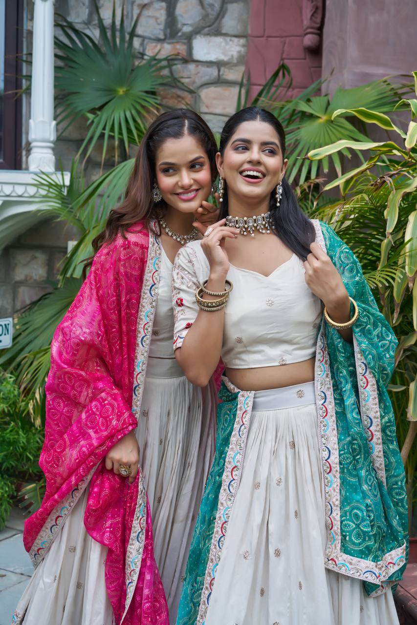 FESTIVAL LEHENGA CHOLI ( FULL STITCHED )