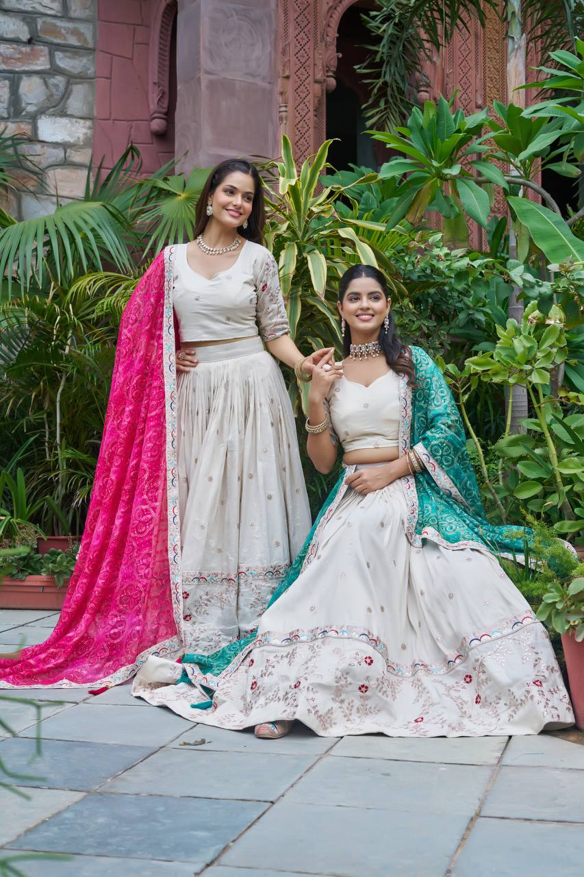 FESTIVAL LEHENGA CHOLI ( FULL STITCHED )