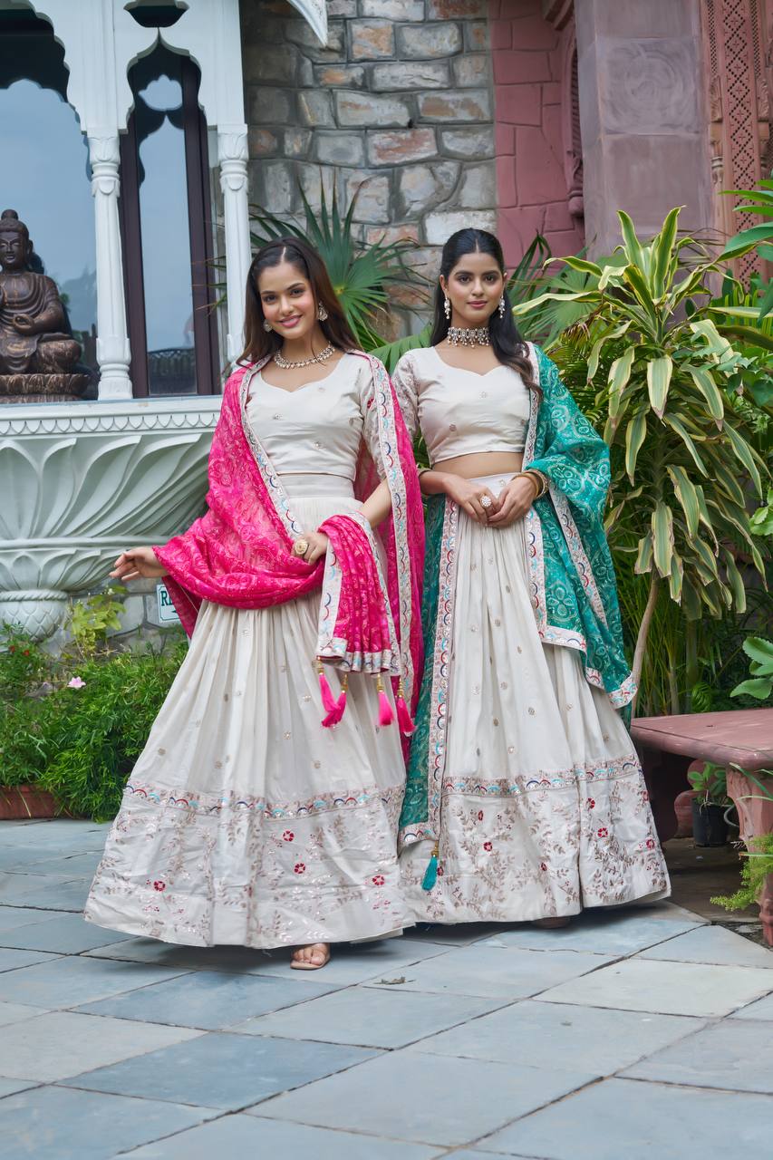 FESTIVAL LEHENGA CHOLI ( FULL STITCHED )