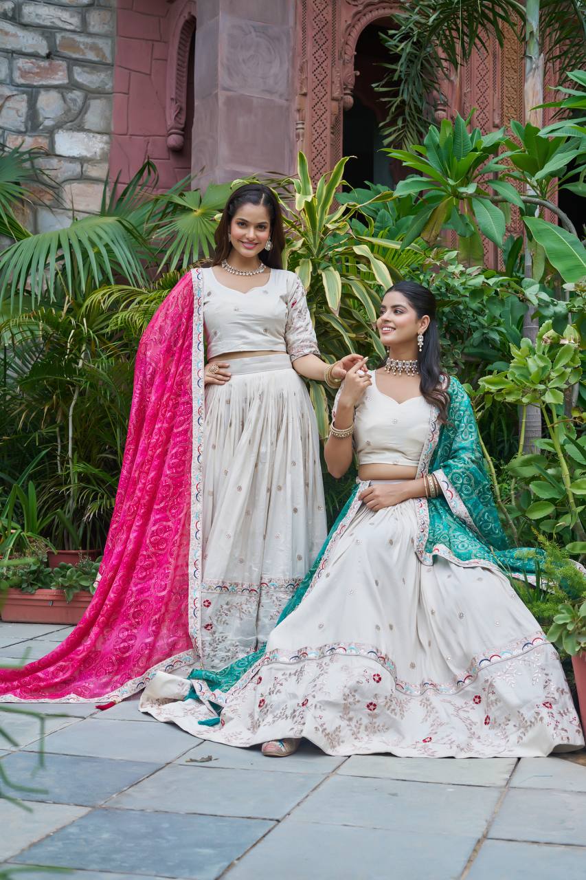 FESTIVAL LEHENGA CHOLI ( FULL STITCHED )