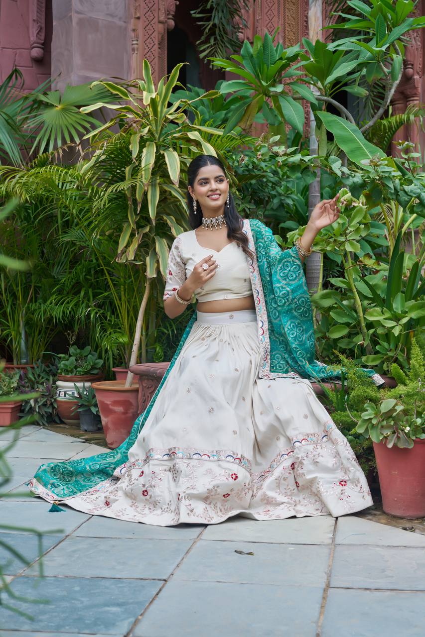 FESTIVAL LEHENGA CHOLI ( FULL STITCHED )