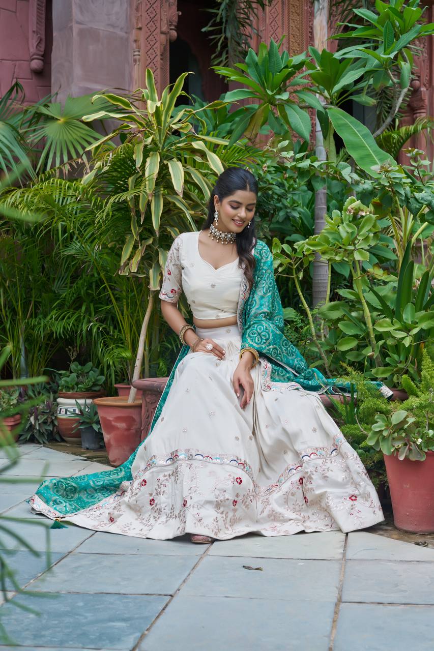 FESTIVAL LEHENGA CHOLI ( FULL STITCHED )