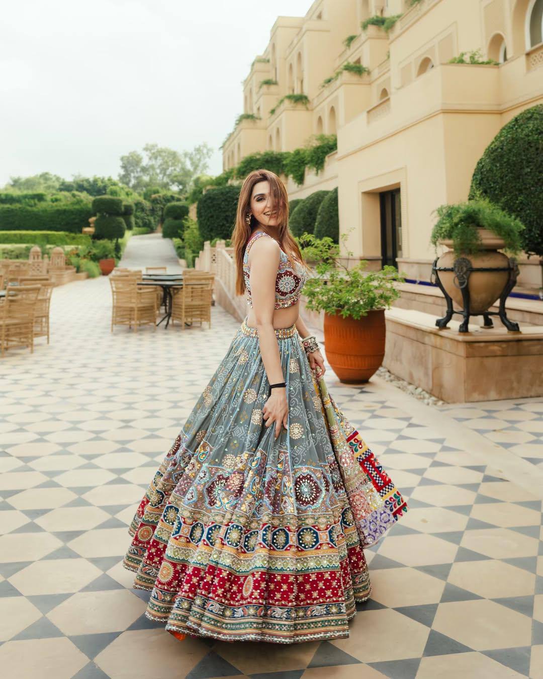 MULTICOLOUR NAVRATRI LEHENGA