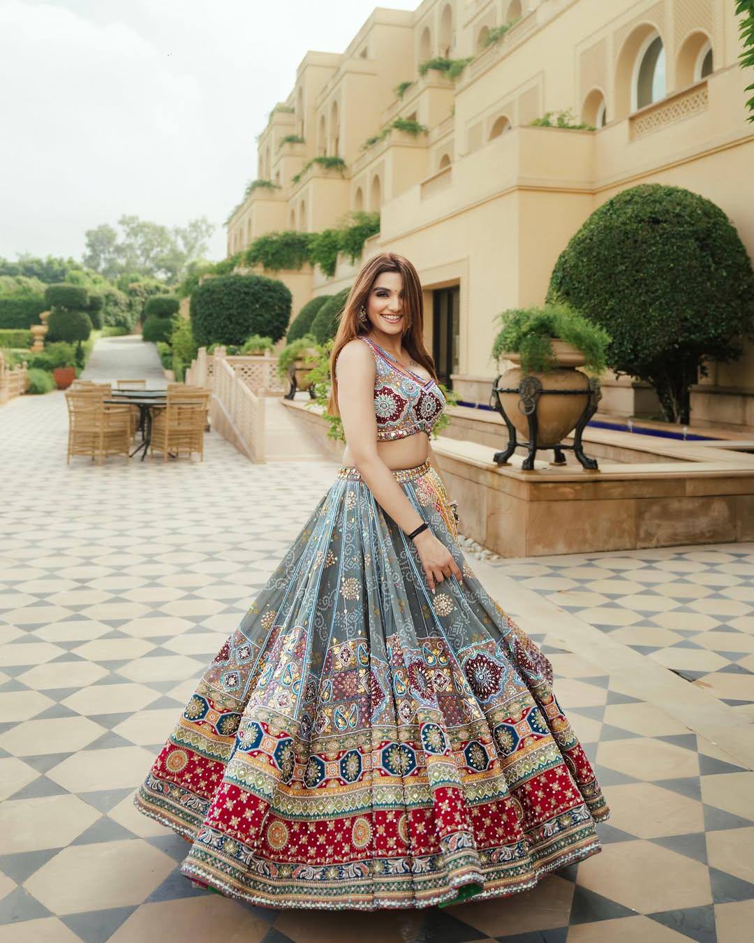MULTICOLOUR NAVRATRI LEHENGA