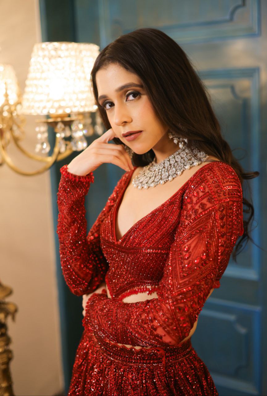RED LOVE LEHENGA