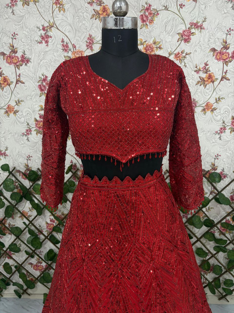 RED LOVE LEHENGA
